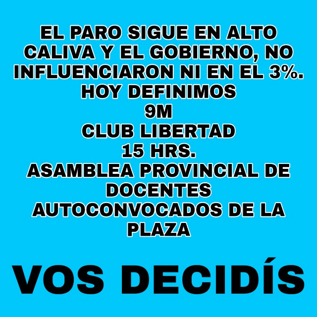 Docentes llamado a asamblea