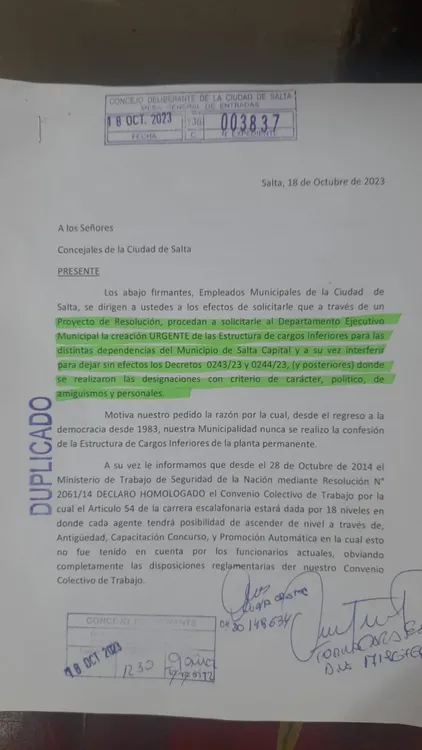 Municipales contra las designaciones de Bettina (1)