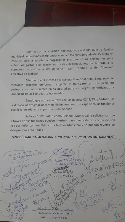 Municipales contra las designaciones de Bettina (2)