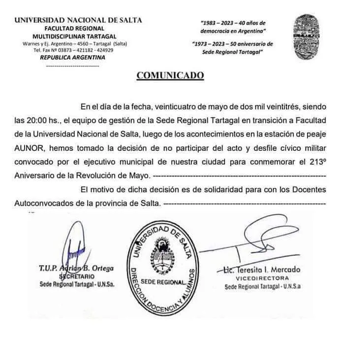 UNSa Regional Tartagal