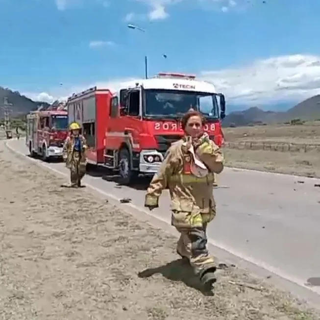 Cuerpo de bomberos de Castañares auxilió a los heridos