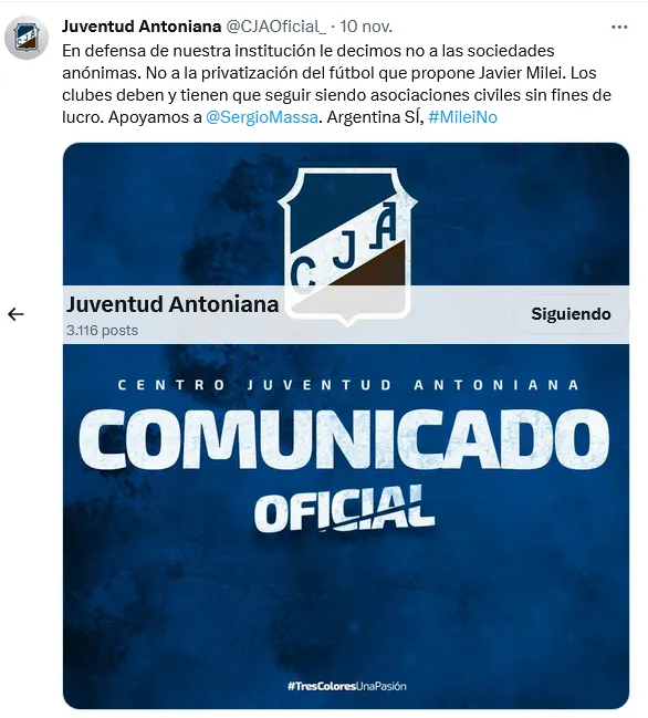 comunicado juventud