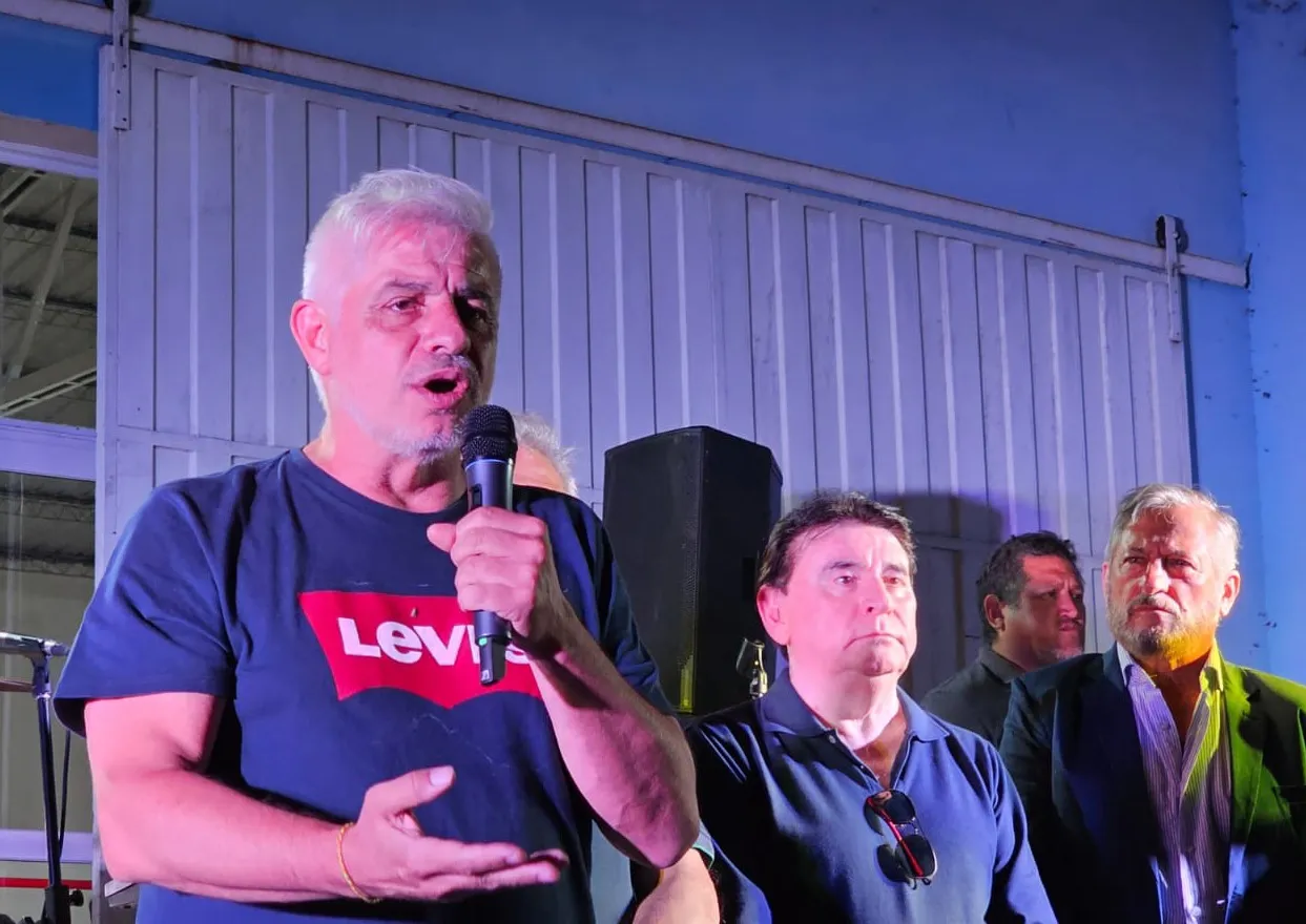 Outes con Eduardo Ramos y Jorge Guaymás