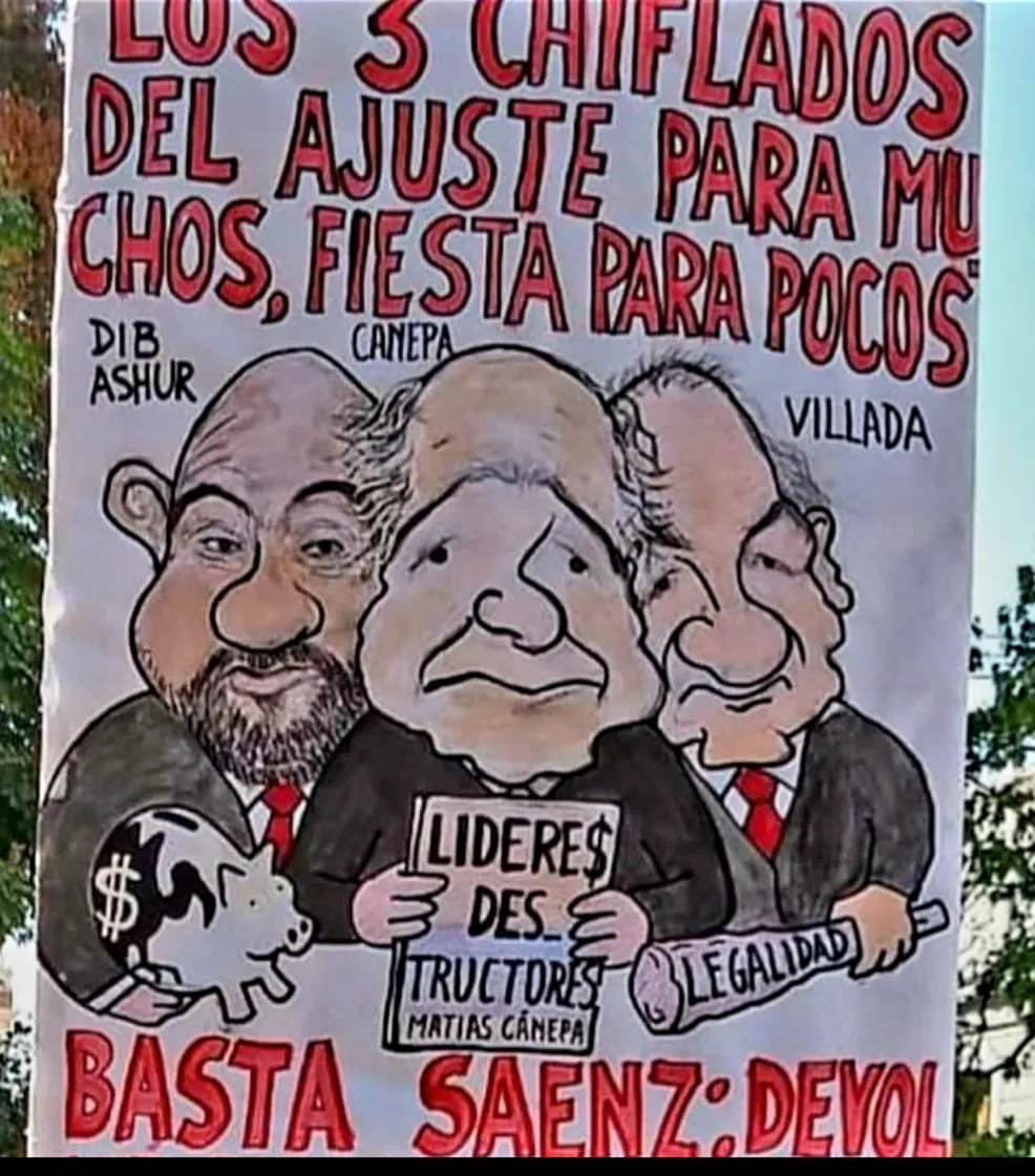 Caricaturas luego de la conferencia de prensa