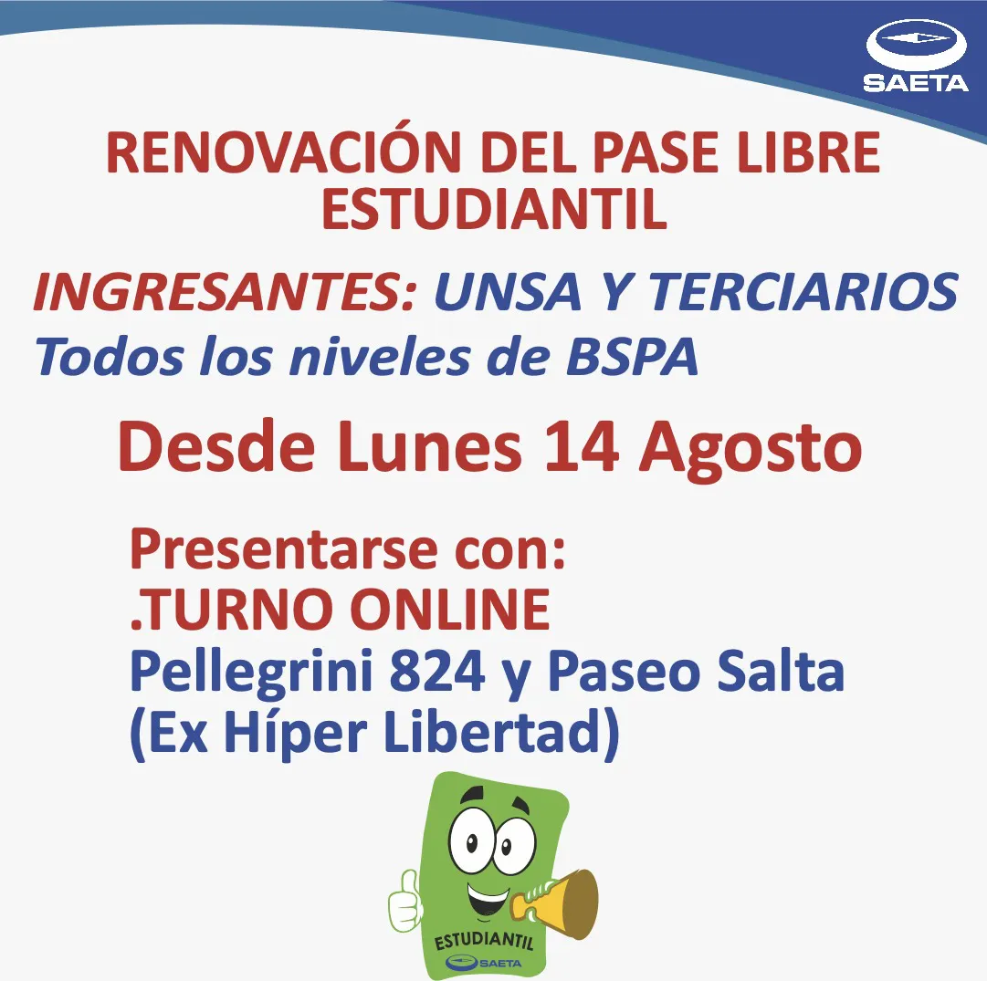 SAETA-UNSa y Terciarios