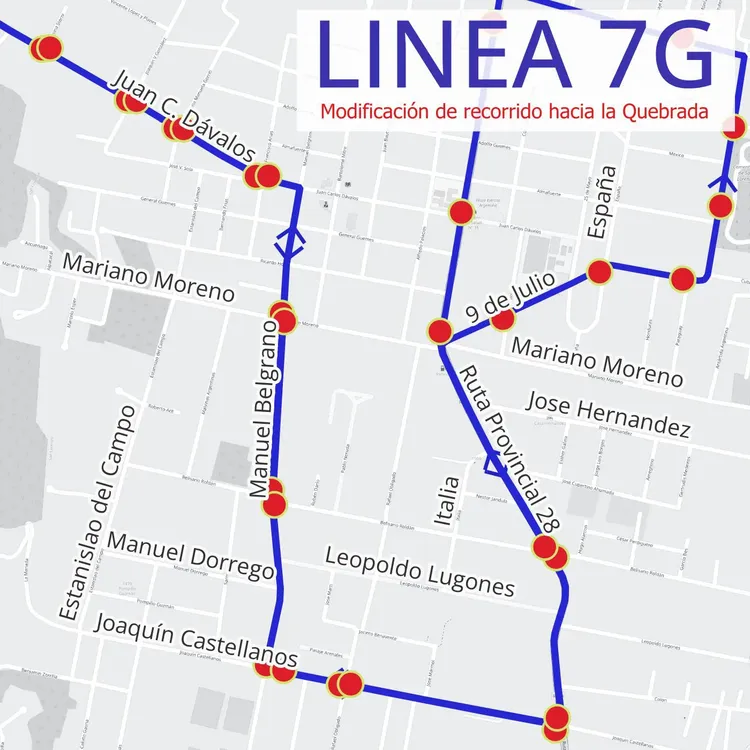 recorrido 7G
