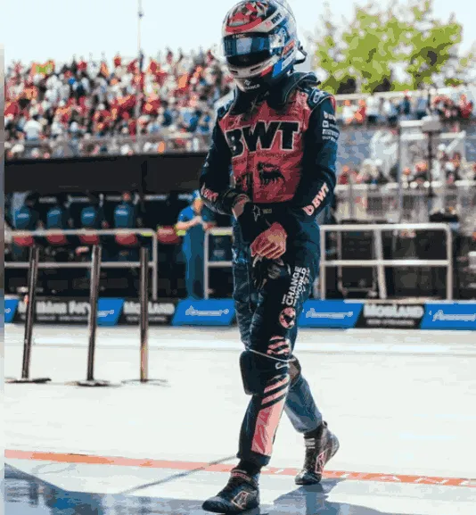 Colapinto en las pruebas en el circuito Giles Villenueve en Canacá