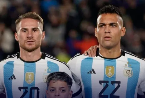 Lautaro Martínez y Alexis Mac Allister