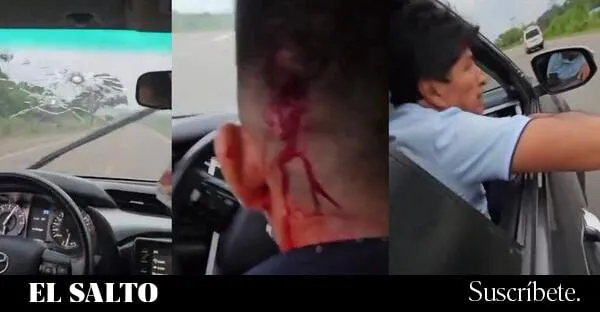 BOLIVIA IMÁGENES DEL ATENTADO CONTRA EVO MORALES