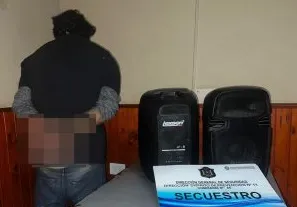 Parlantes incautados