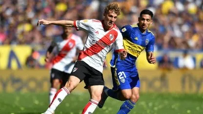 river recibe a boca