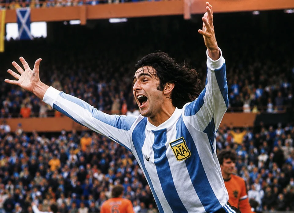 Kempes fue el máximo goleador en el Mundial de 1978 (Foto: Selección Argentina en X)