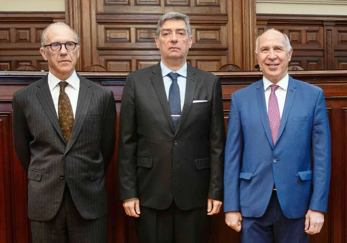 Corte Suprema- Carlos Fernando Rosenkrantz - vice- Horario Rosatti pte- Ricardo Lorenzetti