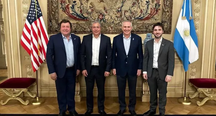 Alberto Weretilneck -Río Negro- Rolando Figueroa -Neuquén- Ignacio Torres -Chubut- y Claudio Vidal -Santa Cruz