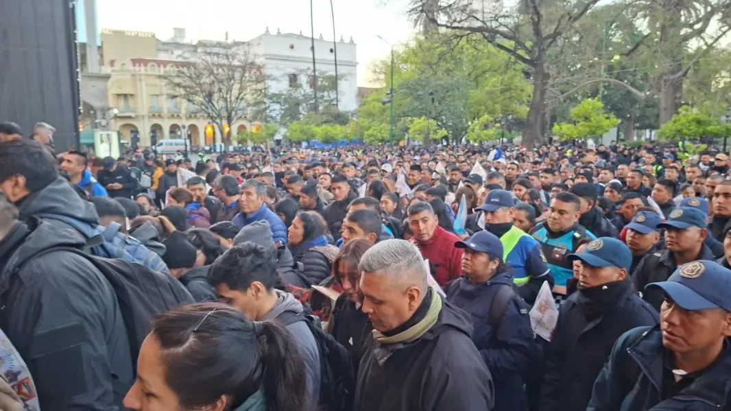peregrinacion azul policia