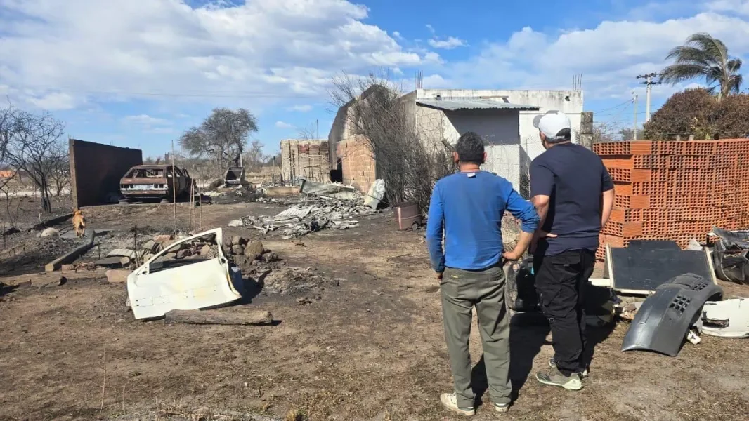 asistencia incendio viento zonda