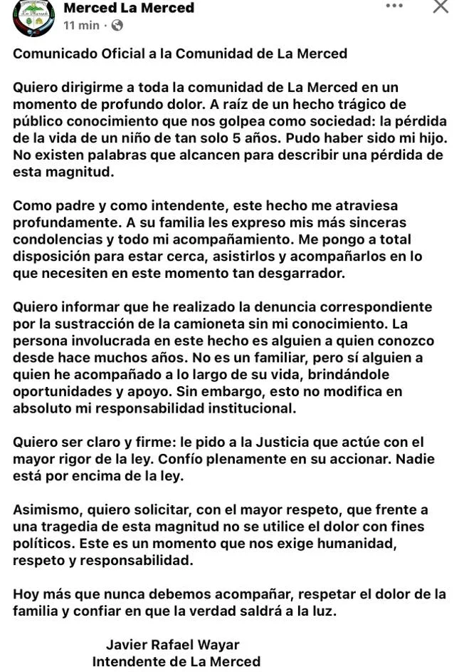 AHORA EL INTENDENTE DICEN QUE LE ROBARON LA CAMIONETA