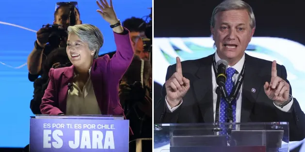 Jeannette Jara vs José Antonio Kast van a segunda vuelta