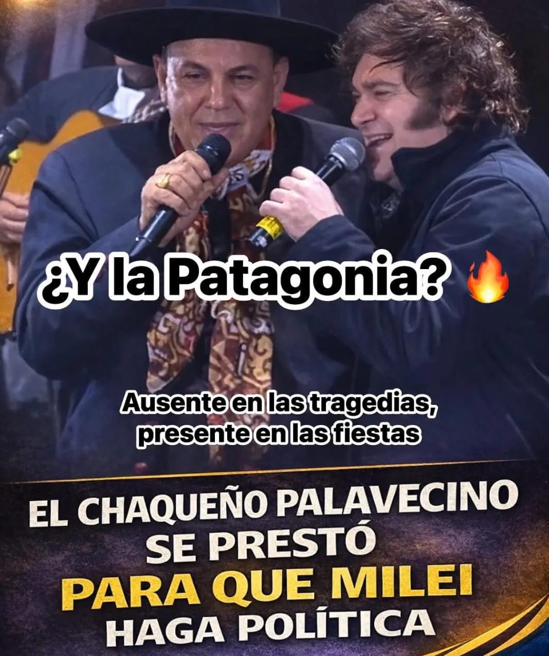 Chaqueño y Milei y la patagonia