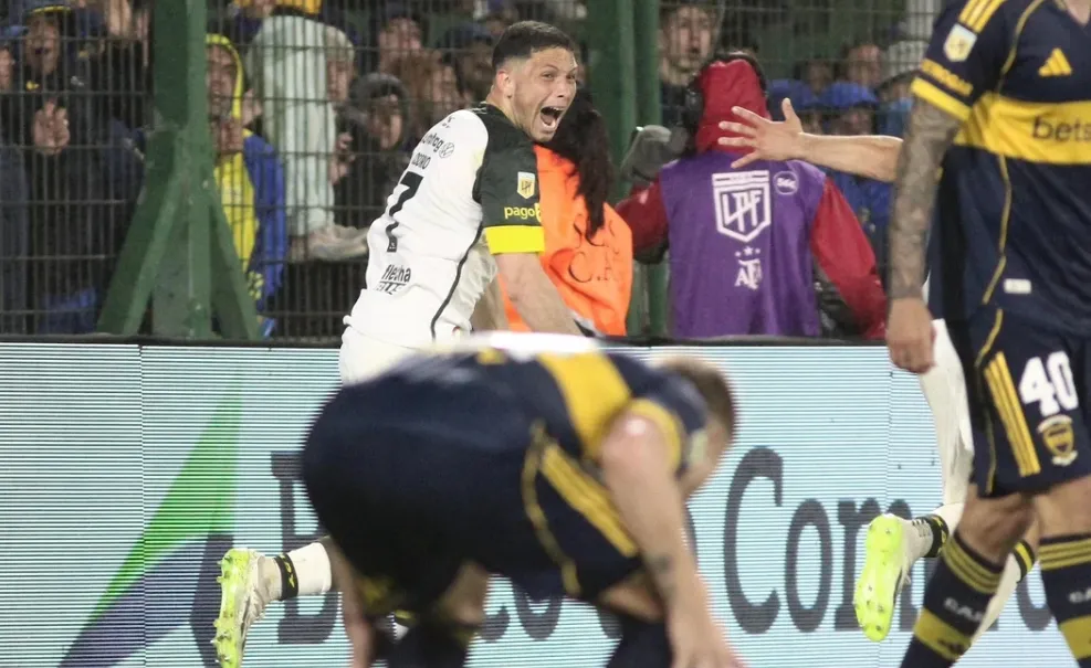 Boca perdió con Defensa y Justicia- Abiel Osorio festeja el segundo gol