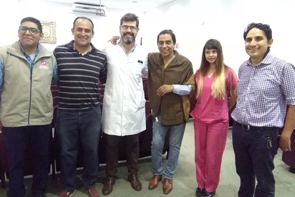 Miguel Plaza en el HSB - desayuno de trabajo