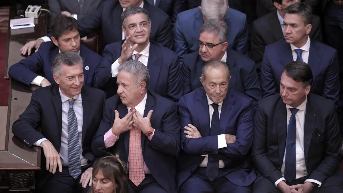 Macri - Duhalde- Rodríguez Saa y Bolsonaro