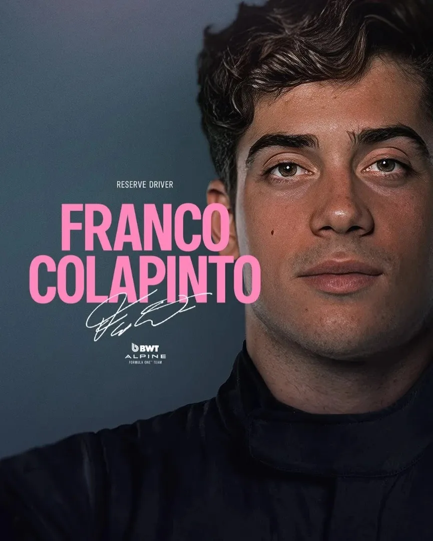 Colapinto contratado por la escudería Alpine
