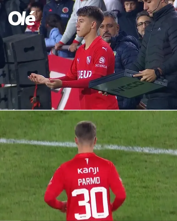 Tomás Parmo debutó en Independiente con 16 años y 116 días