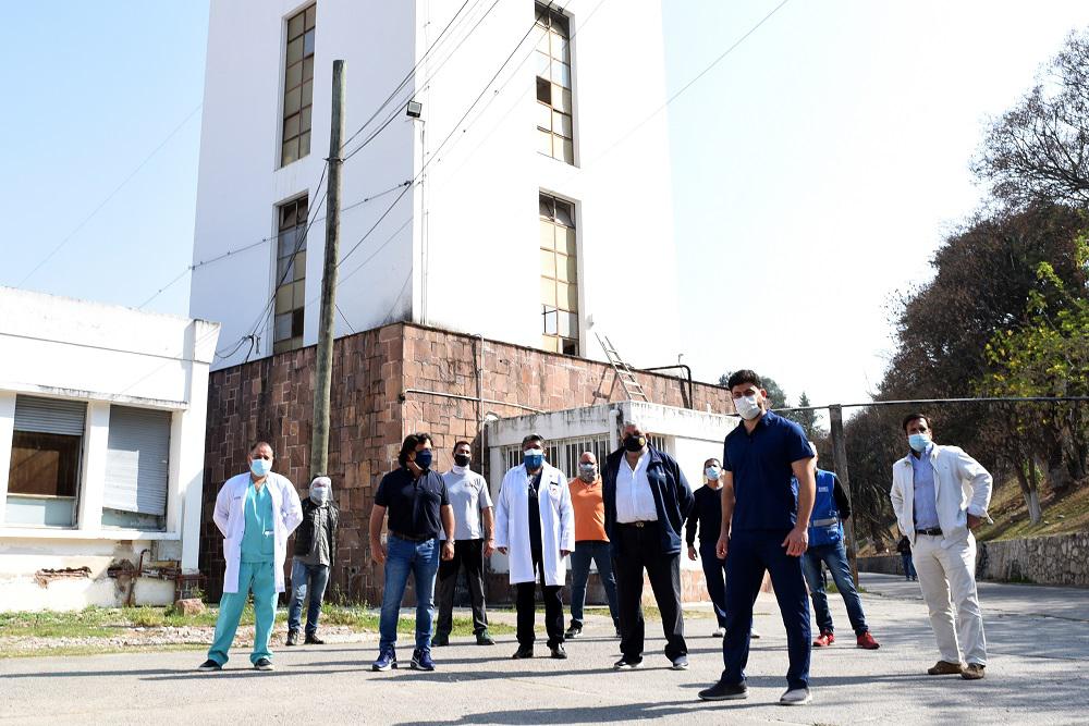 Gustavo Saenz en el hospital San Bernardo