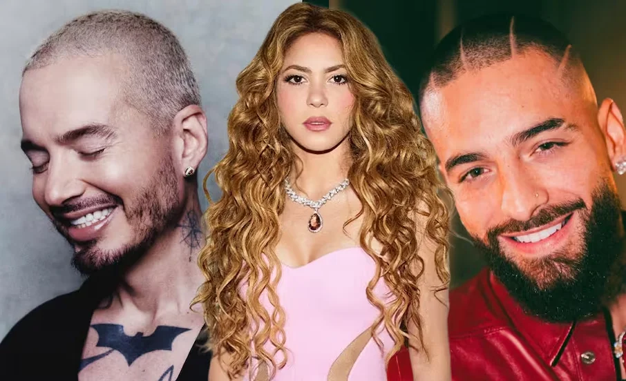Shakira, Maluma, y J Balvin