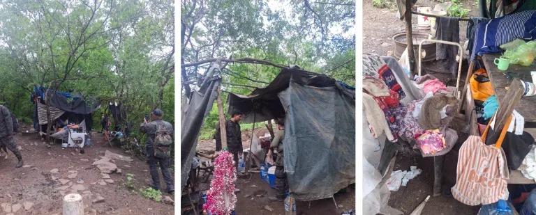 Desalojo cerro San Bernardo