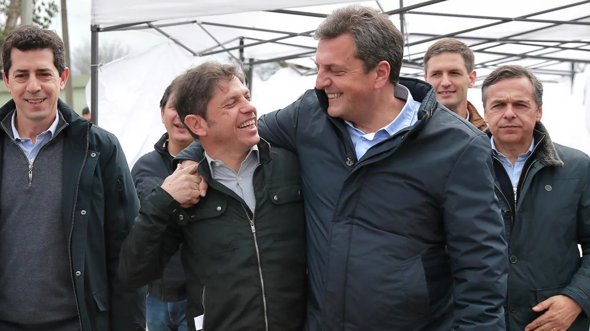 Massa con Kicillof y Wado de Pedro