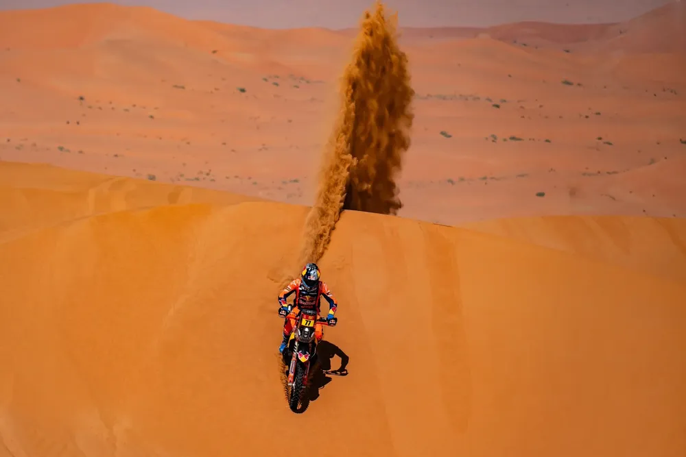 Luciano en las dunas