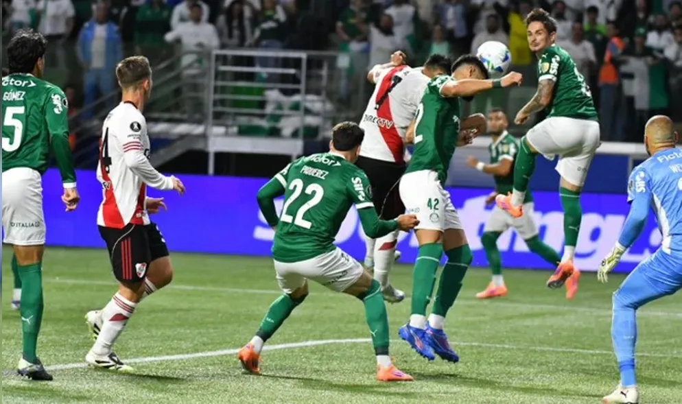 RIVER Maximiliano Salas sorprende a todos con su cabezazo y empata la seria