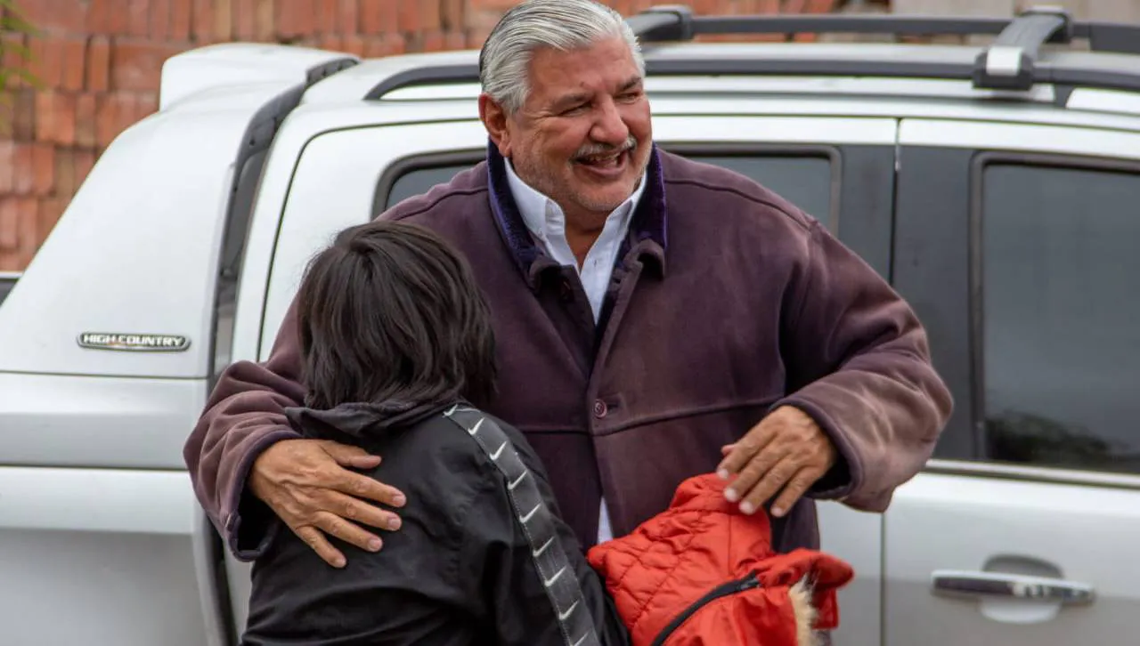 Juan José Esteban en contaco con la gente