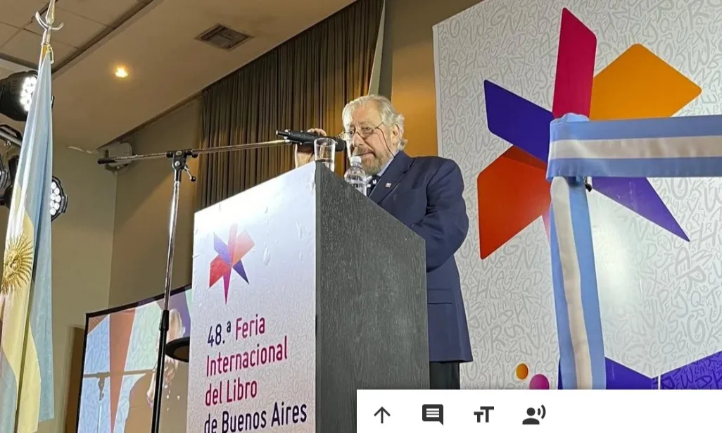 Feria del libro de Bs AS - Alejandro Vaccaro presidente de la Fundación del Libro
