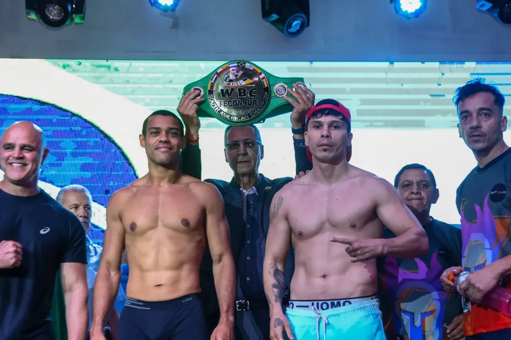 Durval Palacio y Da Silva en el pesaje 2023-05-25 at 22.09.05