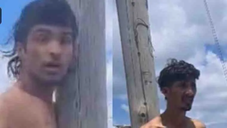 Barrio San Justo dos ladrones atados