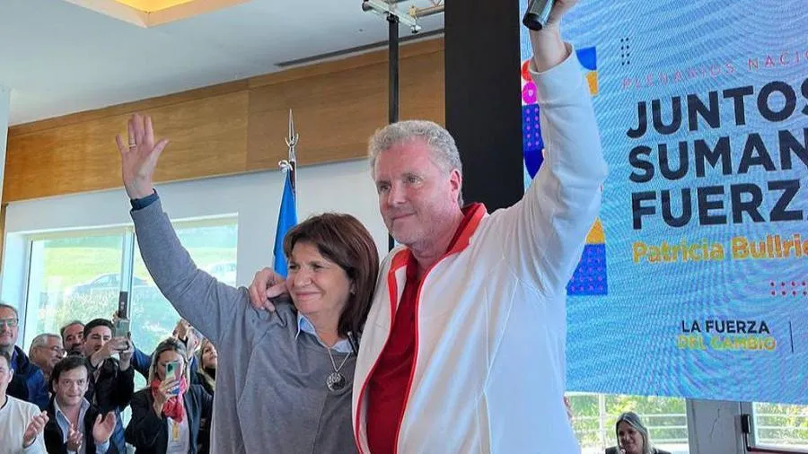 Patricia Bullrich junto a Gerardo Milman