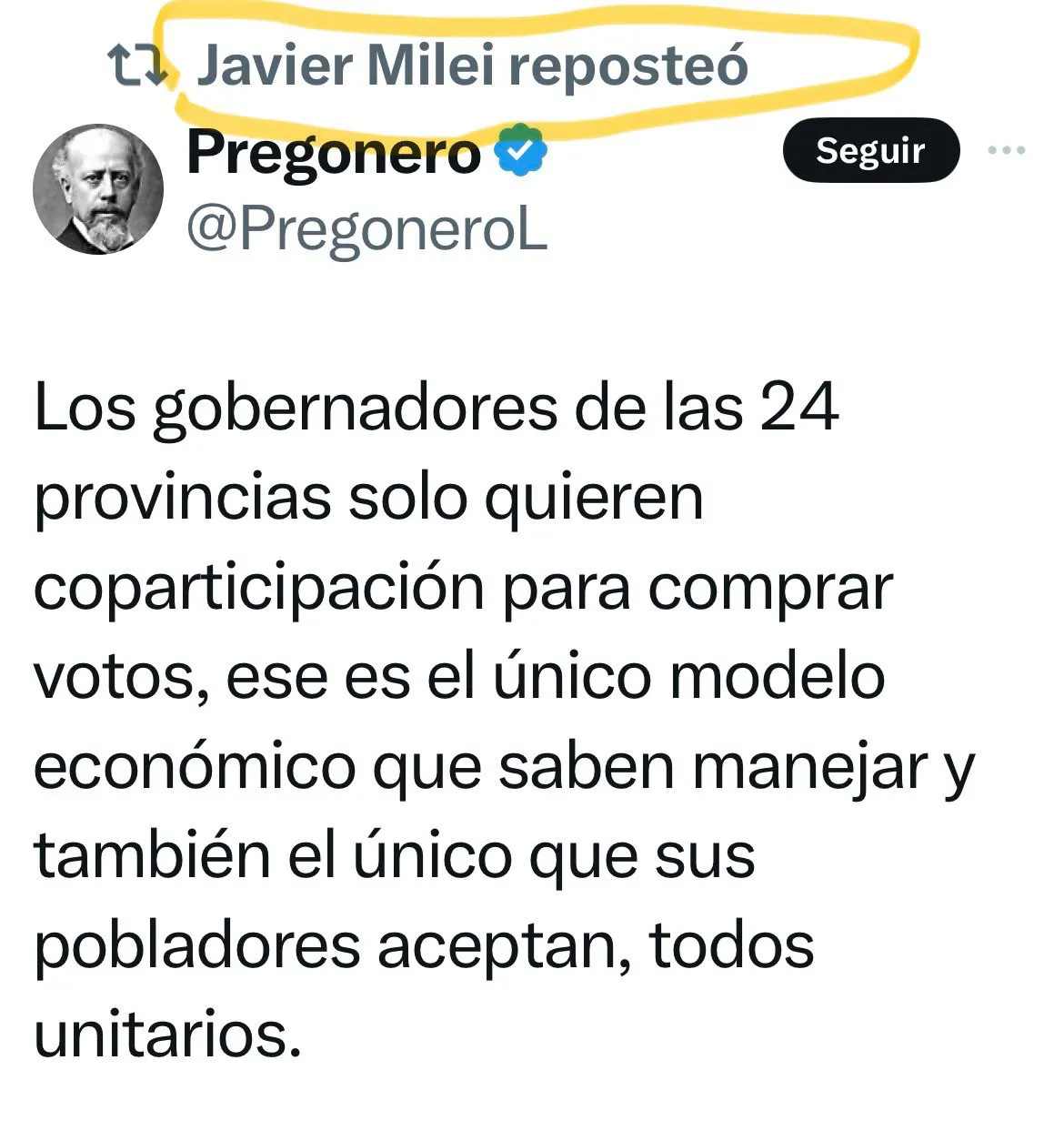 CHUBUT- Milei basurea a los gobernadores