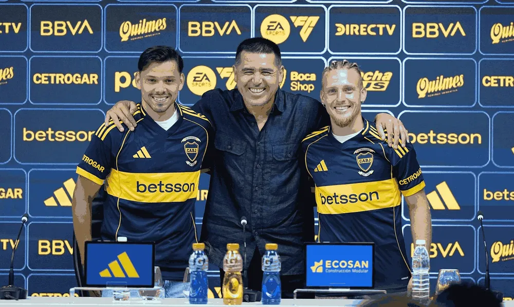 BOCA Riquelme presentó a Romero y a Ascacibar