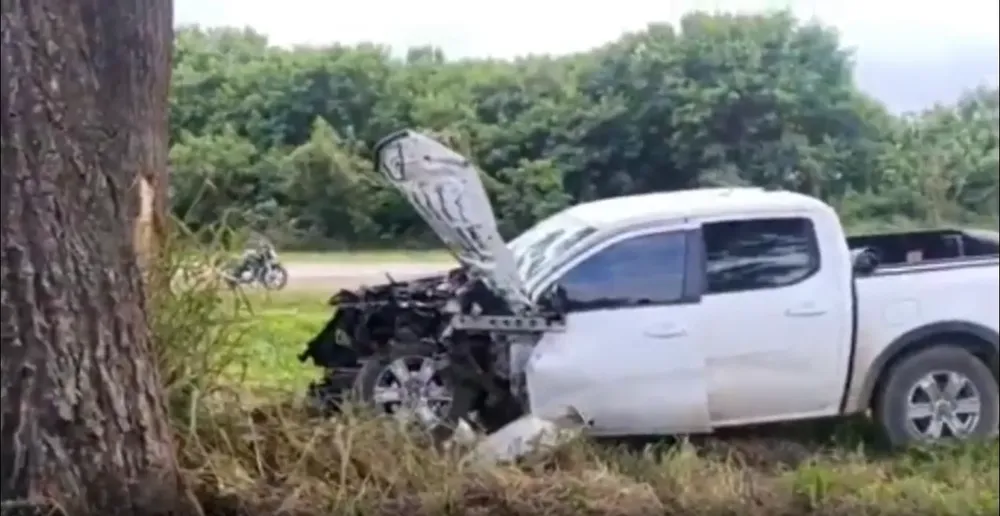 Camioneta siniestro vial