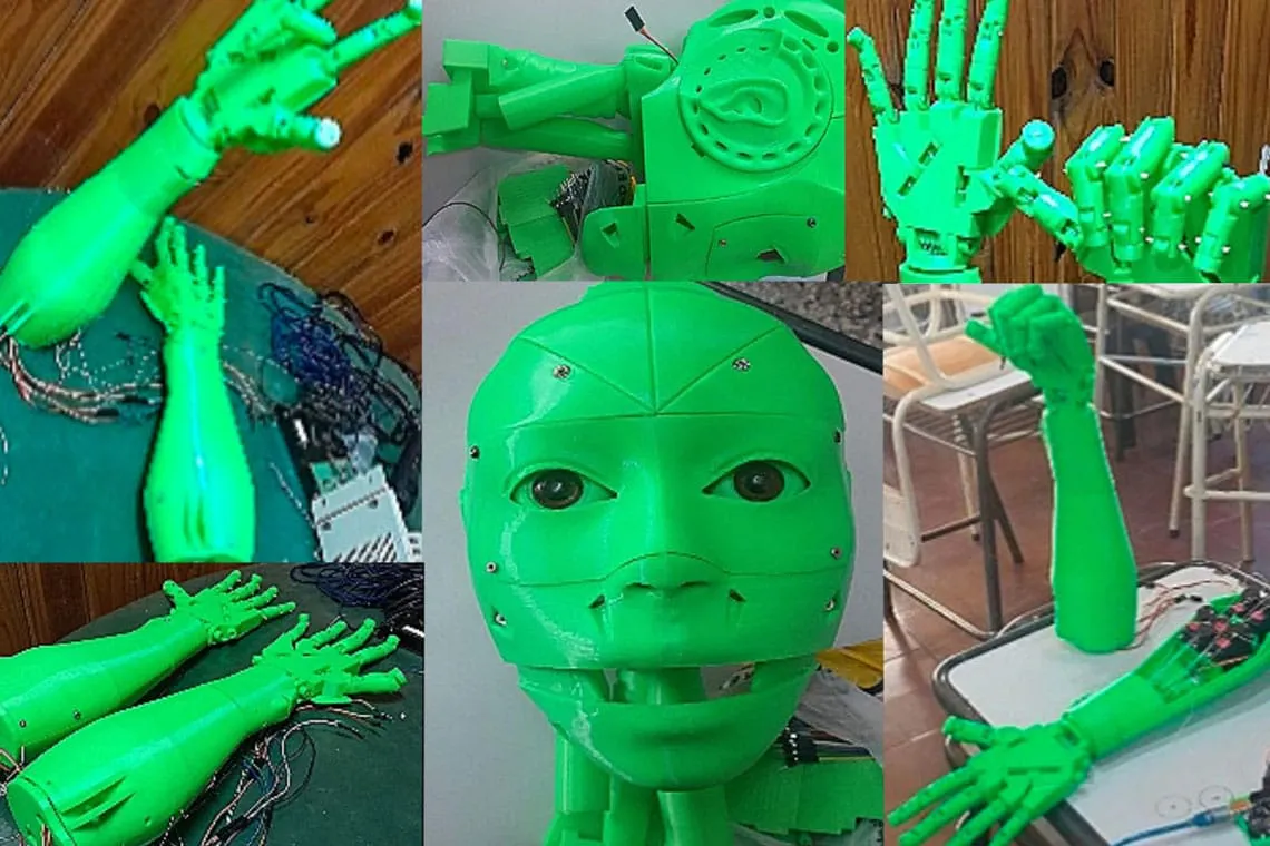 Robot humanoide hecho en una esc técnica de Gral Guemes