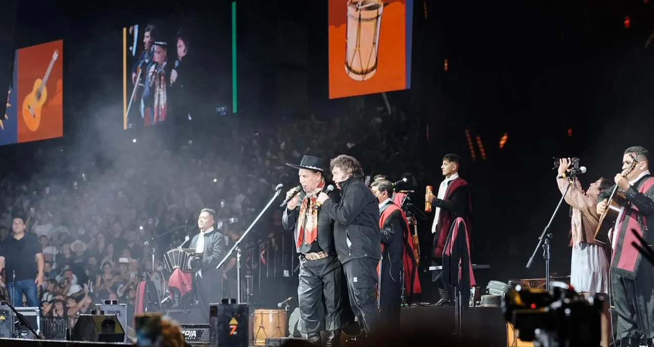 Milei canta con El Chaqueño amor salvaje