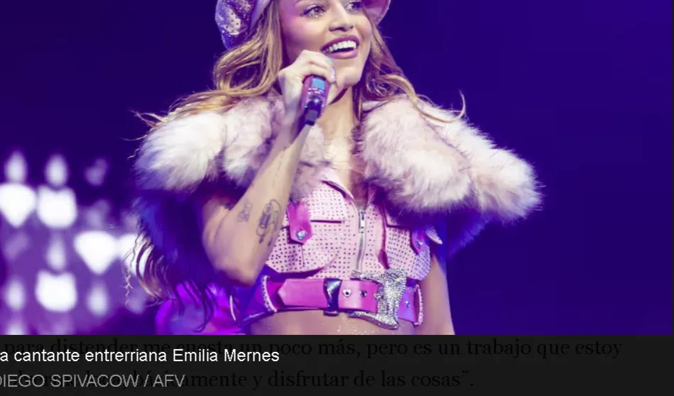 Emilia Mernes debió ser internada nuevamente por razones de salud