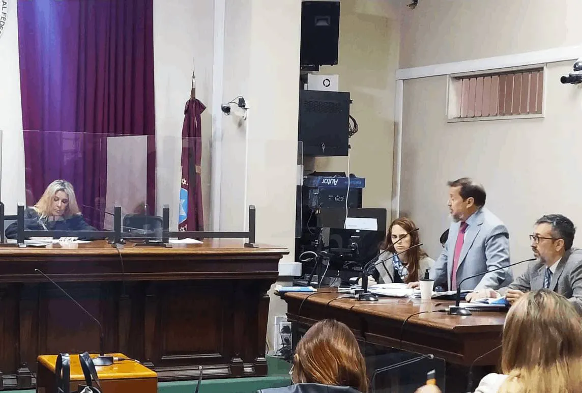 Caso Monges jueces y el fiscal Eduardo Villalba de pie