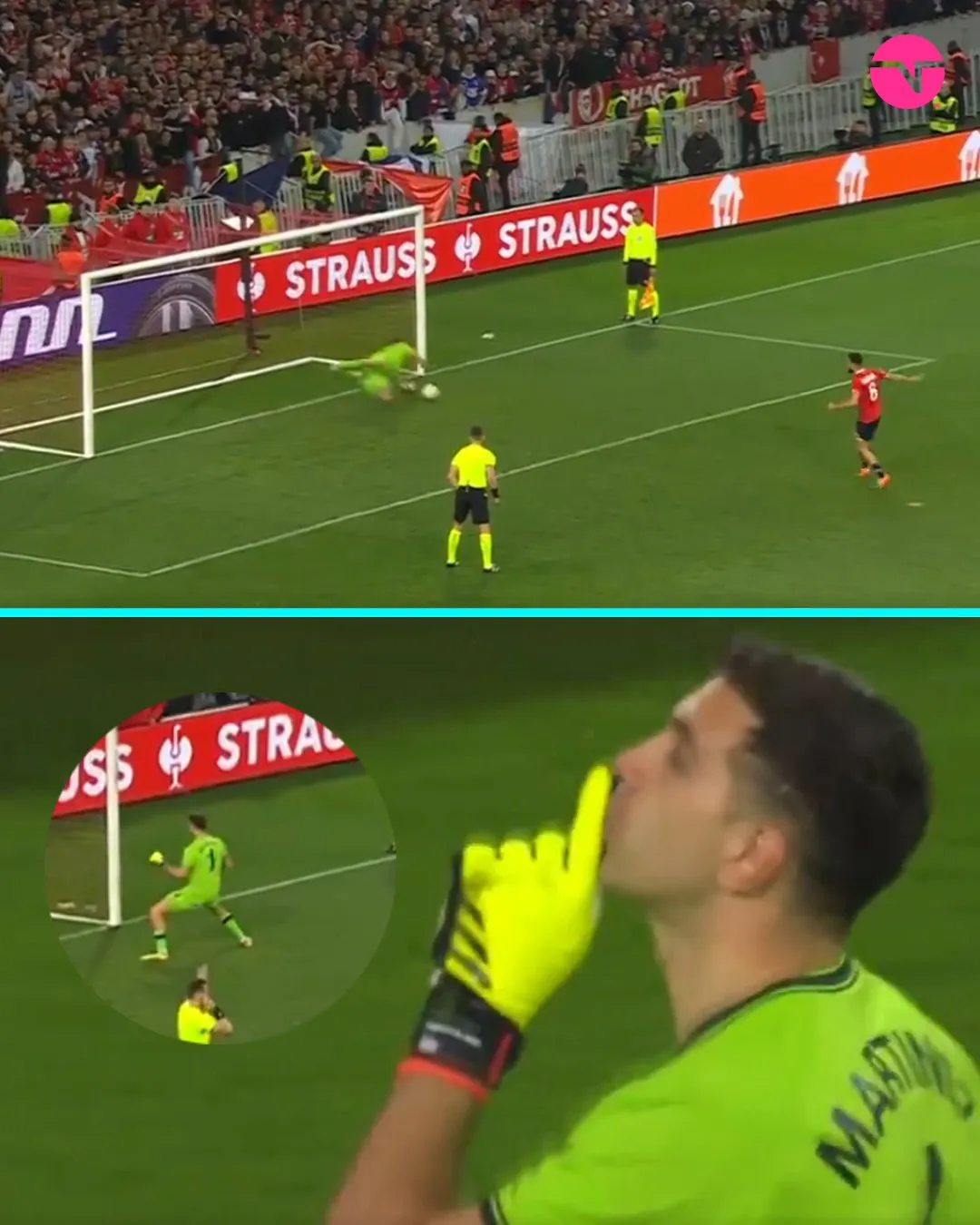 Dibu Martínez eliminó a otro equipo francés (3)