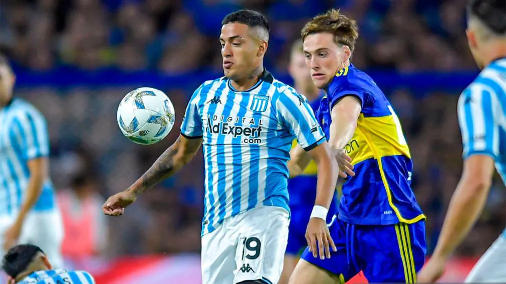 Racing enfrentando a Boca