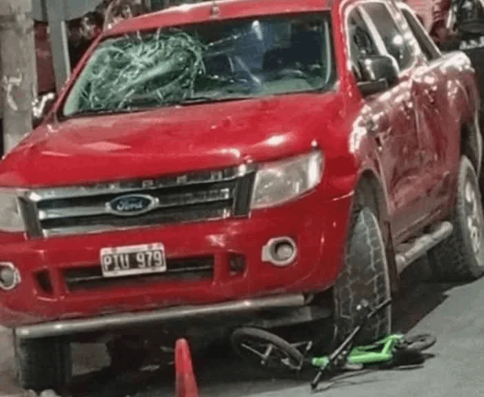 LA MERCED camioneta municipal mató a un pequeño en pleno centro