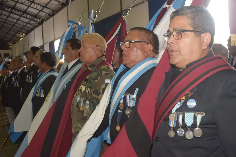 Ex combatientes primer plano